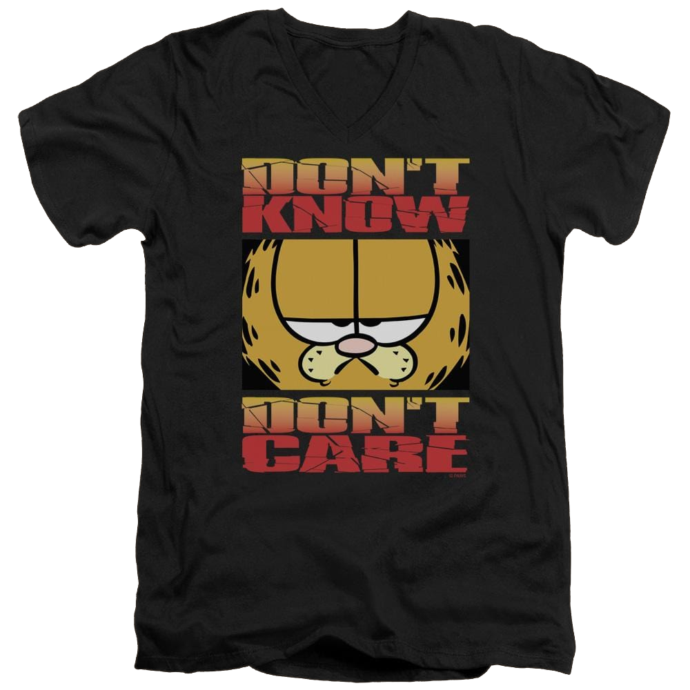 Garfield Dont Know Dont Care - Men's V-Neck T-Shirt Men's V-Neck T-Shirt Garfield   
