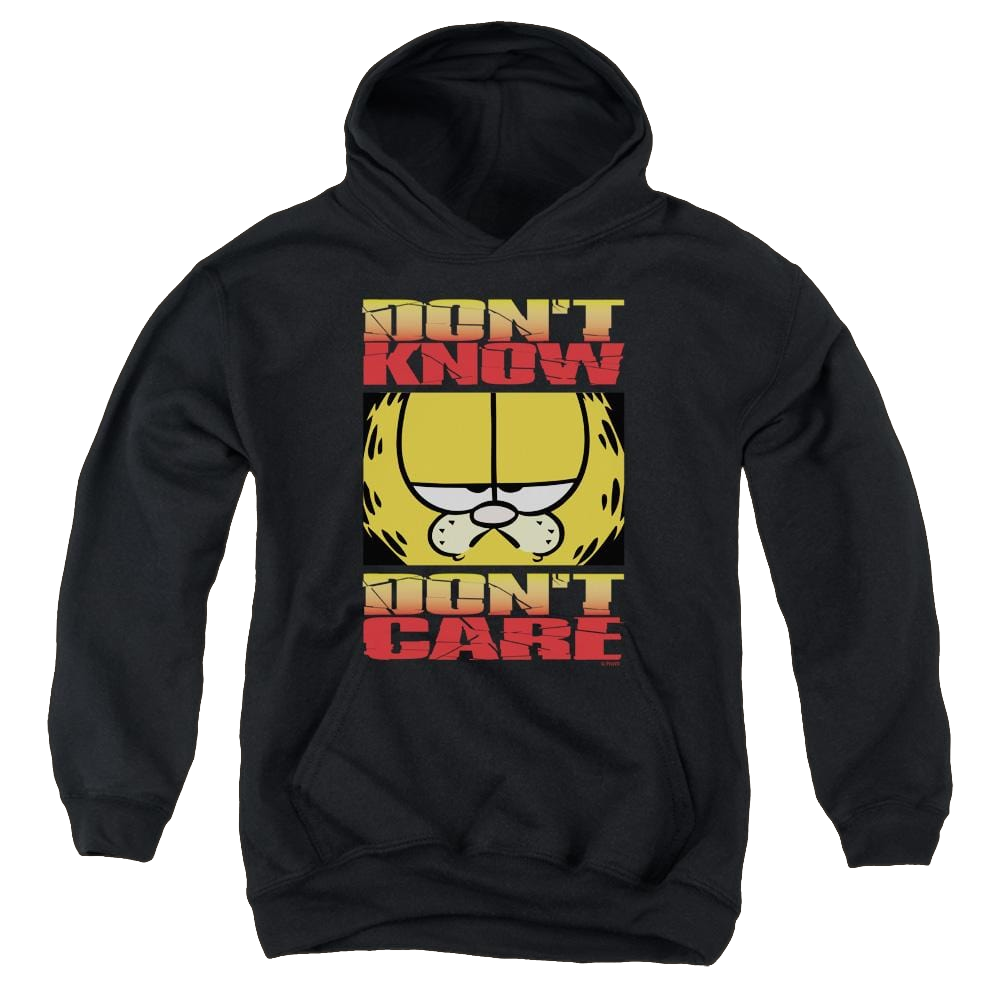 Garfield Dont Know Dont Care - Youth Hoodie (Ages 8-12) Youth Hoodie (Ages 8-12) Garfield   