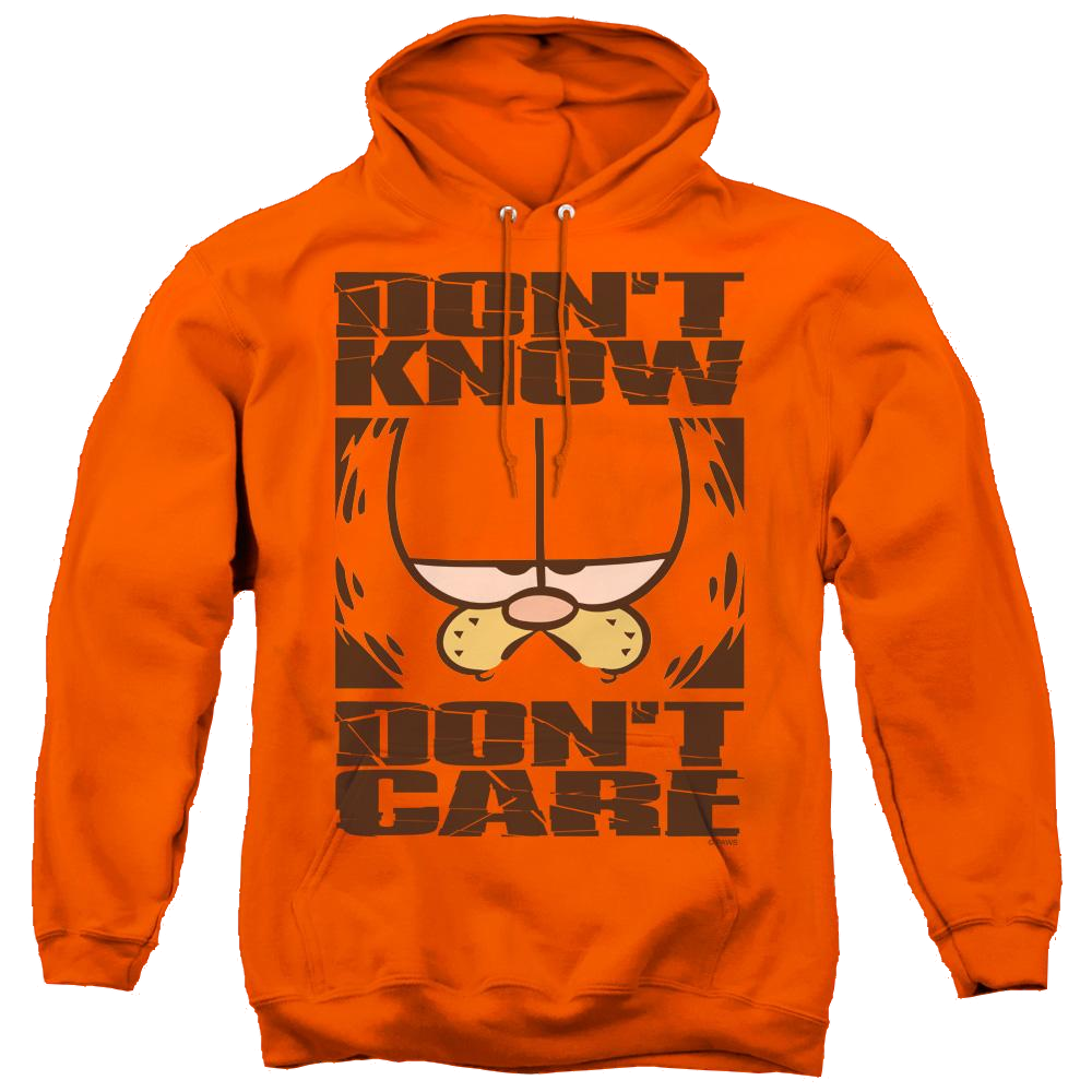 Garfield Dont Know Dont Care - Pullover Hoodie Pullover Hoodie Garfield   