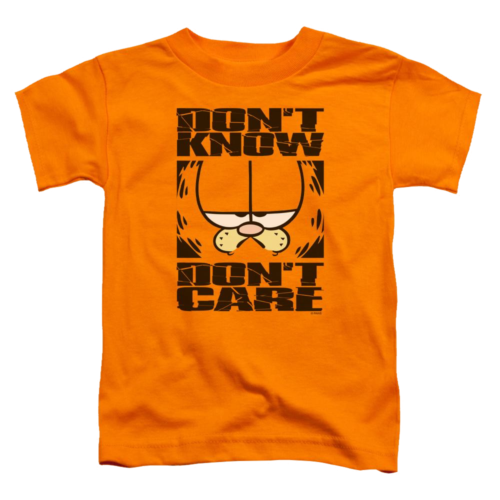 Garfield Dont Know Dont Care - Toddler T-Shirt Toddler T-Shirt Garfield   
