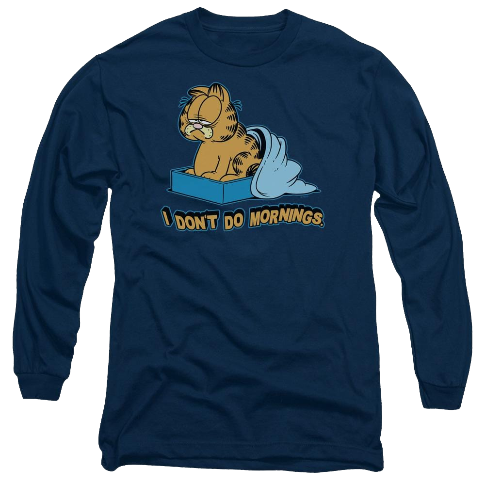 Garfield I Dont Do Mornings - Men's Long Sleeve T-Shirt Men's Long Sleeve T-Shirt Garfield   
