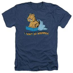 Garfield I Dont Do Mornings - Men's Heather T-Shirt Men's Heather T-Shirt Garfield   