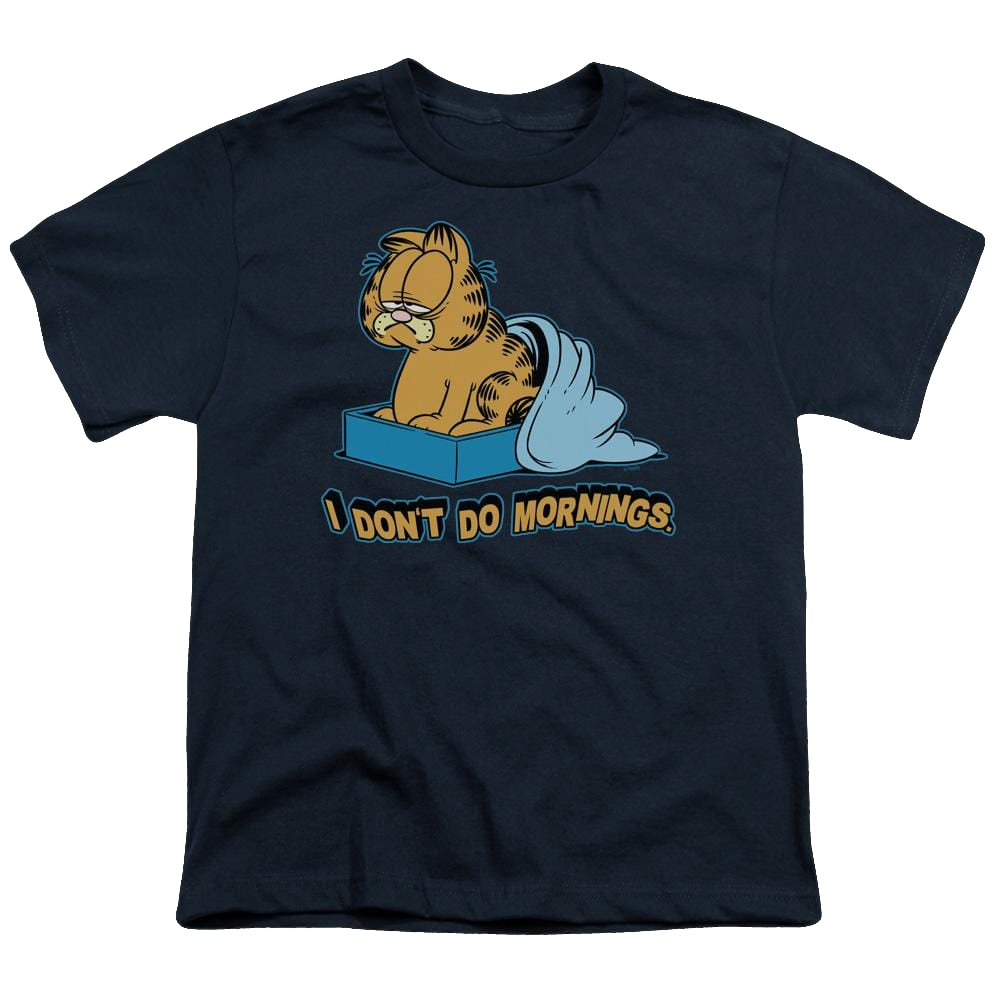 Garfield I Dont Do Mornings - Youth T-Shirt (Ages 8-12) Youth T-Shirt (Ages 8-12) Garfield   