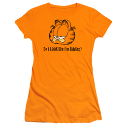 Garfield Do I Look Like Im Kidding - Juniors T-Shirt Juniors T-Shirt Garfield   
