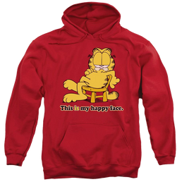 Garfield Happy Face - Pullover Hoodie Pullover Hoodie Garfield   
