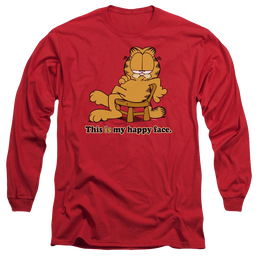Garfield Happy Face - Men's Long Sleeve T-Shirt Men's Long Sleeve T-Shirt Garfield   