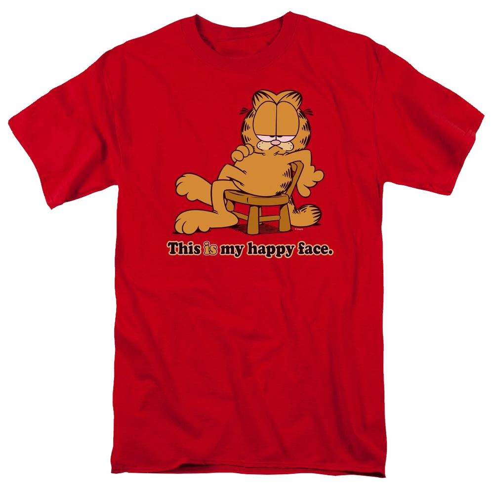Garfield Happy Face - Men's Regular Fit T-Shirt Men's Regular Fit T-Shirt Garfield   