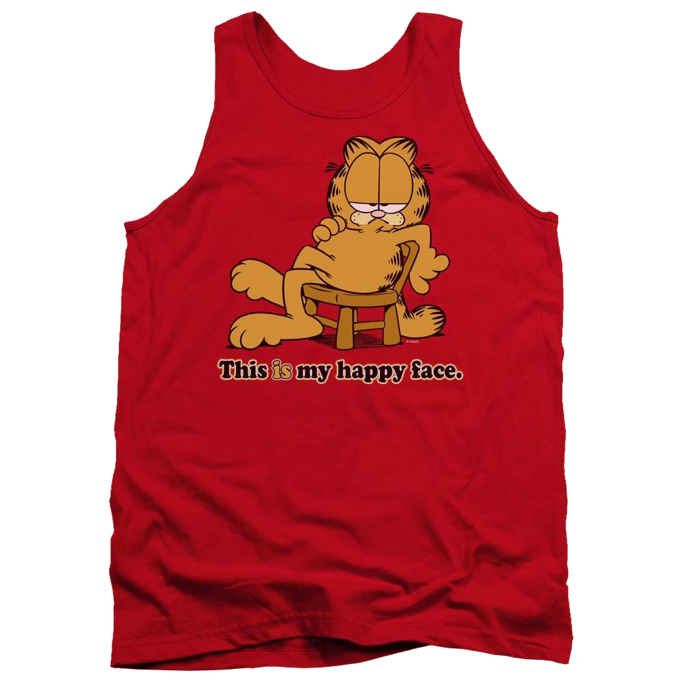 Garfield Happy Face Men's Tank Men's Tank Garfield   