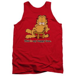 Garfield Happy Face Men's Tank Men's Tank Garfield   