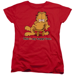 Garfield Happy Face - Women's T-Shirt Women's T-Shirt Garfield   