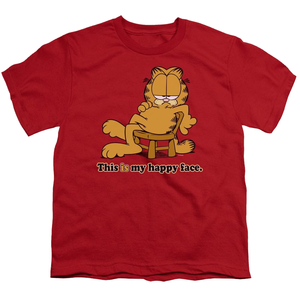 Garfield Happy Face - Youth T-Shirt (Ages 8-12) Youth T-Shirt (Ages 8-12) Garfield   