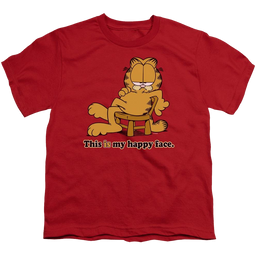 Garfield Happy Face - Youth T-Shirt (Ages 8-12) Youth T-Shirt (Ages 8-12) Garfield   