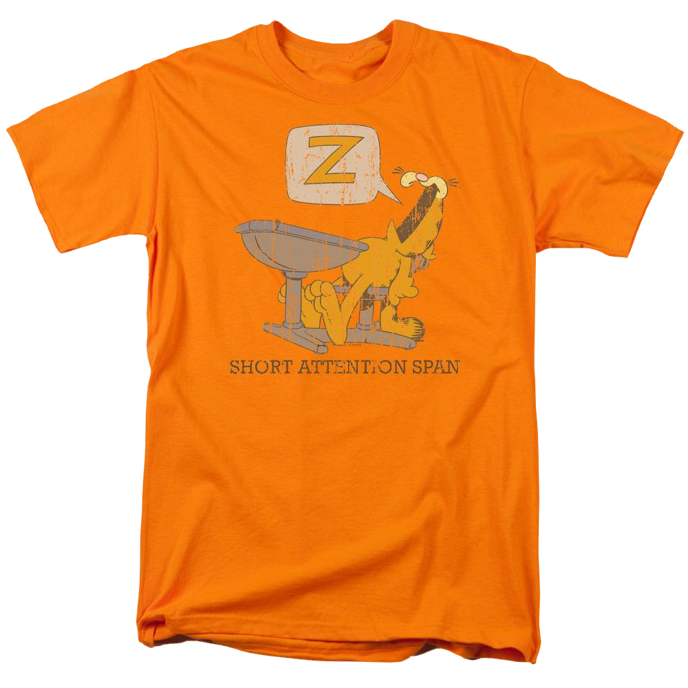 Garfield Attention Span - Men's Regular Fit T-Shirt Men's Regular Fit T-Shirt Garfield   