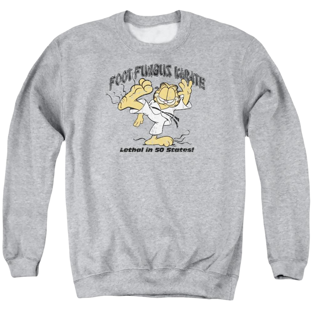 Garfield Foot Fungus Karate - Men's Crewneck Sweatshirt Men's Crewneck Sweatshirt Garfield   