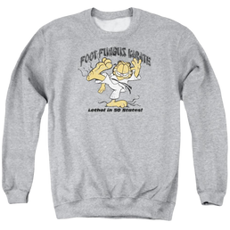 Garfield Foot Fungus Karate - Men's Crewneck Sweatshirt Men's Crewneck Sweatshirt Garfield   