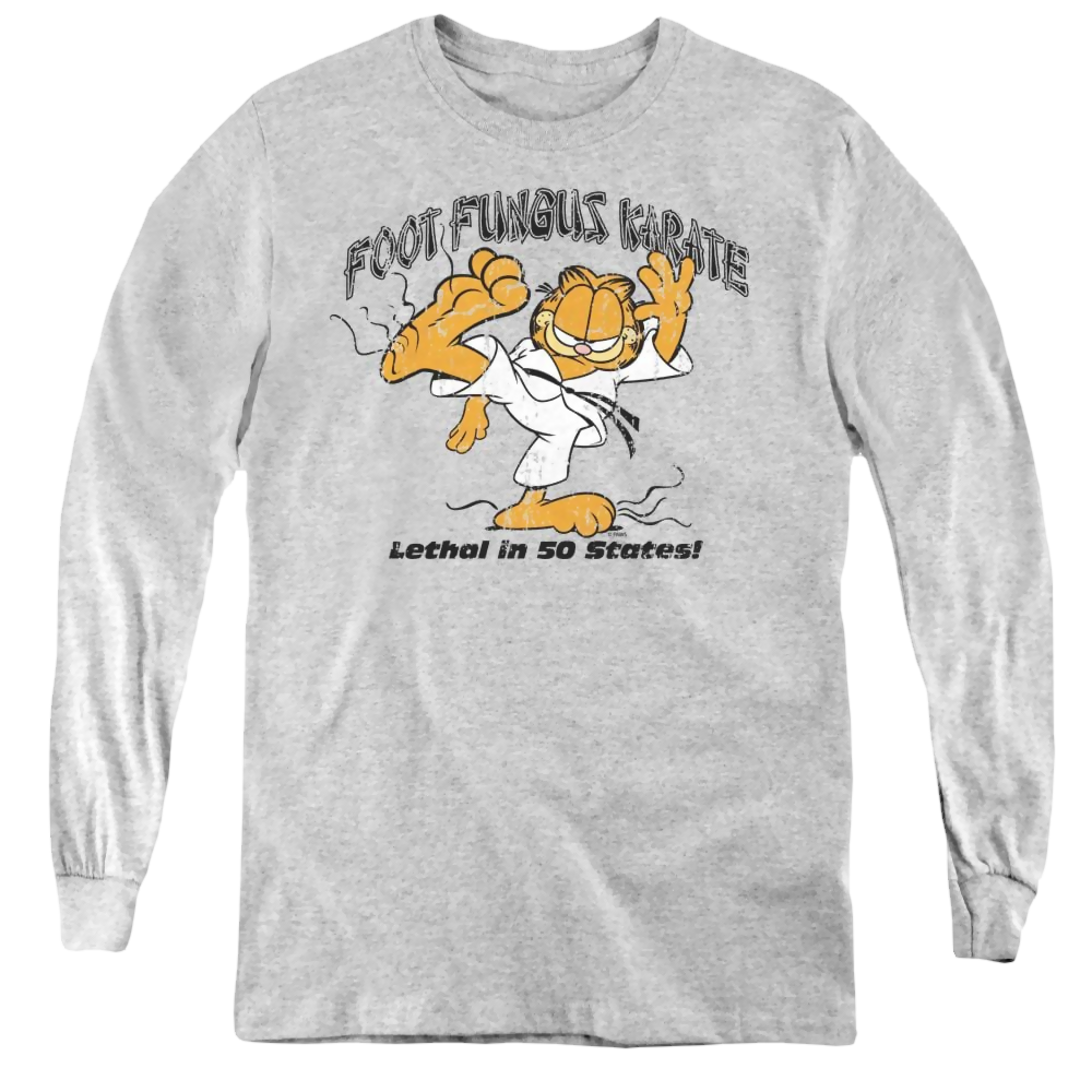 Garfield Foot Fungus Karate - Youth Long Sleeve T-Shirt Youth Long Sleeve T-Shirt Garfield   