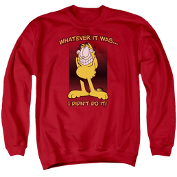 Garfield I Didn't Do It - Men's Crewneck Sweatshirt Men's Crewneck Sweatshirt Garfield   