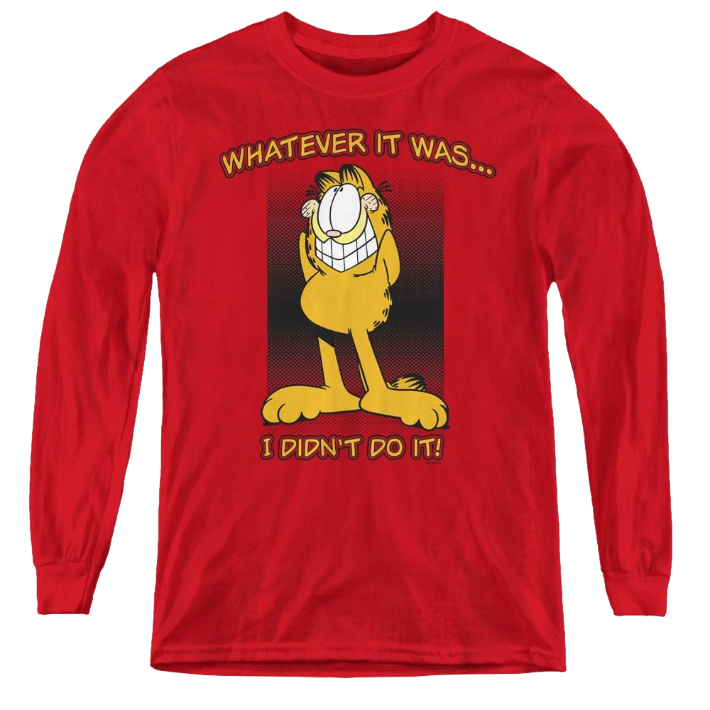 Garfield I Didnt Do It - Youth Long Sleeve T-Shirt Youth Long Sleeve T-Shirt Garfield   