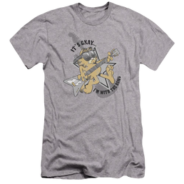 Garfield Im With The Band - Men's Premium Slim Fit T-Shirt Men's Premium Slim Fit T-Shirt Garfield   