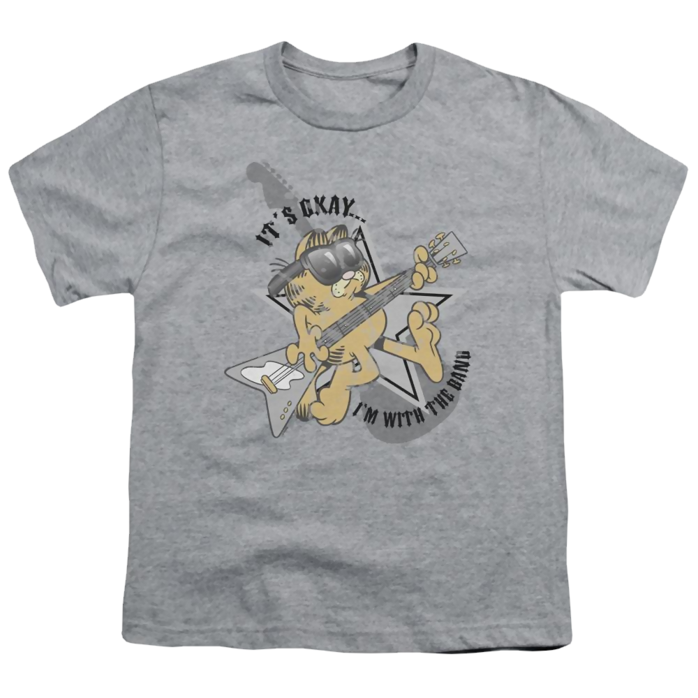 Garfield Im With The Band - Youth T-Shirt (Ages 8-12) Youth T-Shirt (Ages 8-12) Garfield   