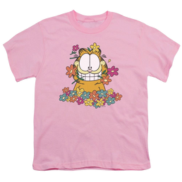 Garfield In The Garden - Youth T-Shirt (Ages 8-12) Youth T-Shirt (Ages 8-12) Garfield   