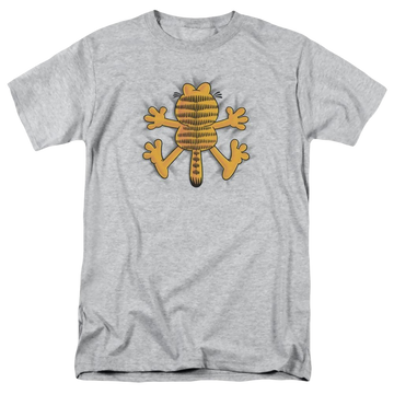 Athletic heather men's regular fit t-shirt with Garfield Ow graphic