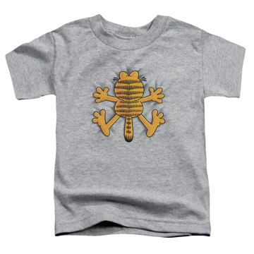 Athletic heather toddler t-shirt with Garfield Ow graphic