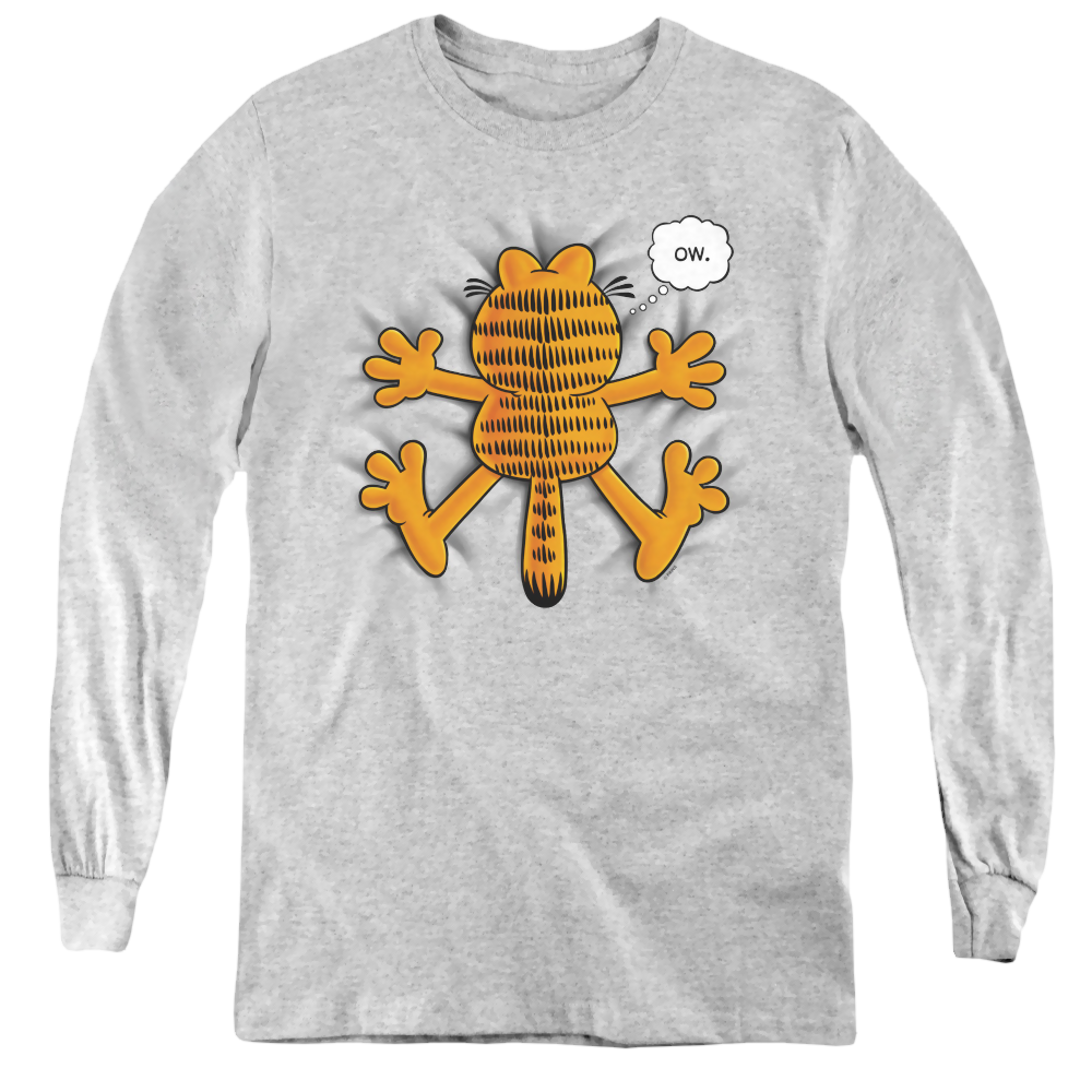 Garfield Ow - Youth Long Sleeve T-Shirt Youth Long Sleeve T-Shirt Garfield   