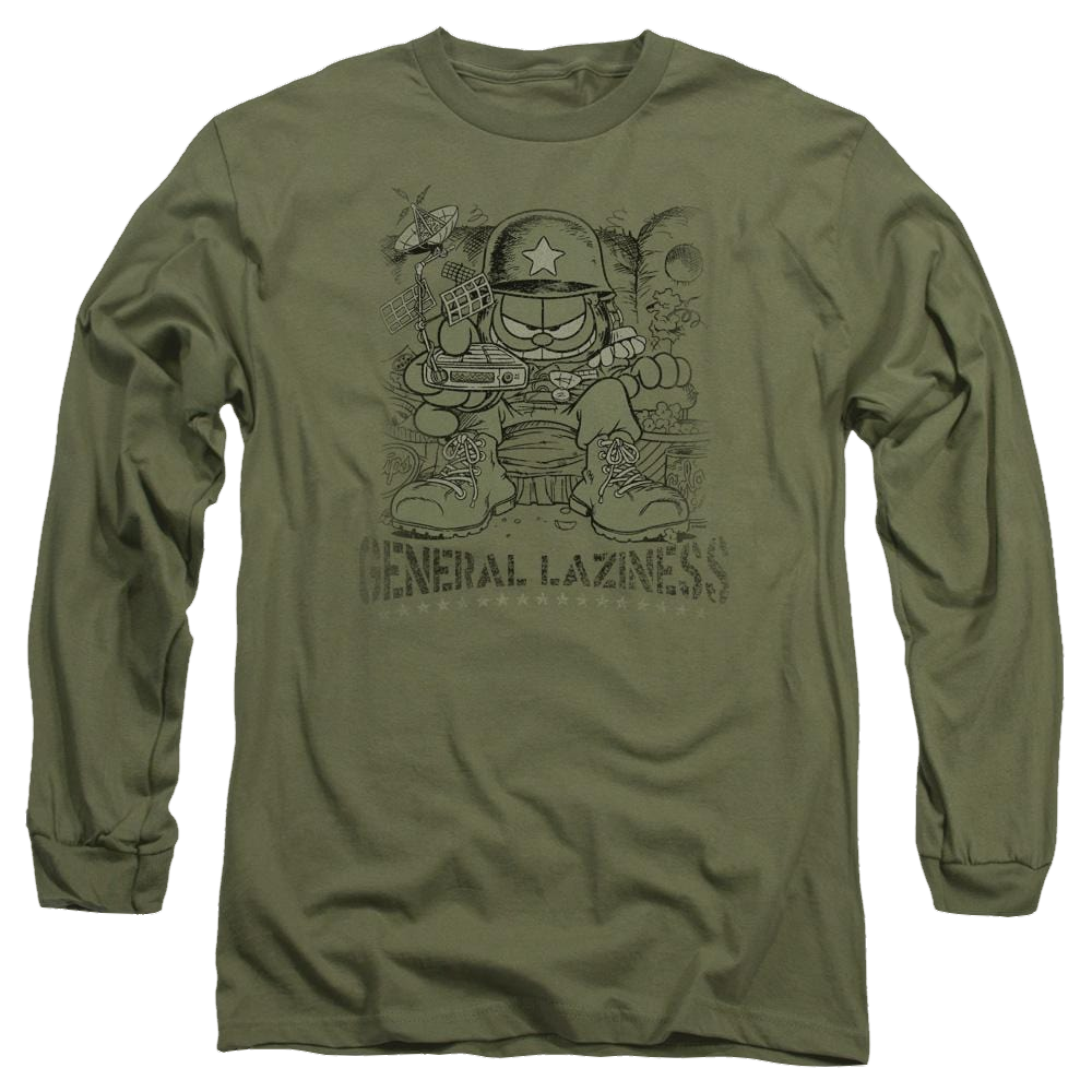 Garfield General Laziness - Men's Long Sleeve T-Shirt Men's Long Sleeve T-Shirt Garfield   