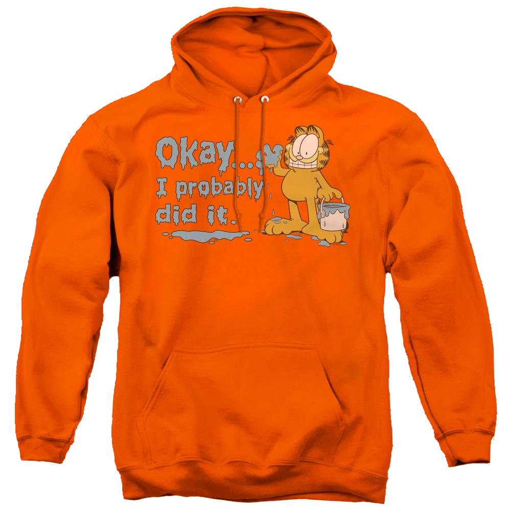 Garfield I Probably Did It - Pullover Hoodie Pullover Hoodie Garfield   