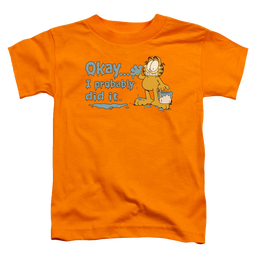 Garfield I Probably Did It - Toddler T-Shirt Toddler T-Shirt Garfield   