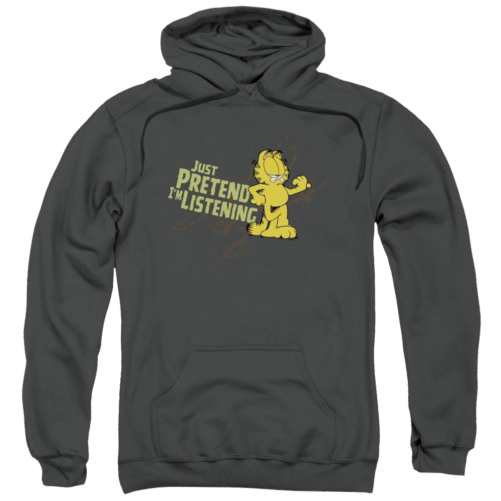 Garfield Just Pretend I'm Listening - Pullover Hoodie Pullover Hoodie Garfield   