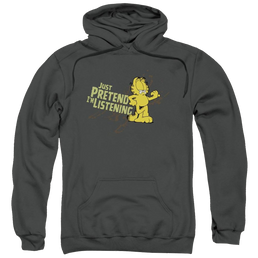 Garfield Just Pretend I'm Listening - Pullover Hoodie Pullover Hoodie Garfield   
