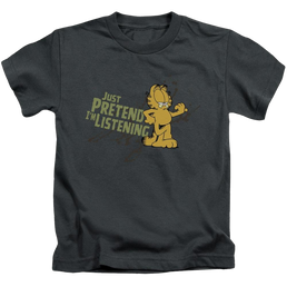 Garfield Just Pretend Im Listening - Kid's T-Shirt Kid's T-Shirt (Ages 4-7) Garfield   