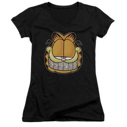 Garfield Nice Grill - Juniors V-Neck T-Shirt Juniors V-Neck T-Shirt Garfield   
