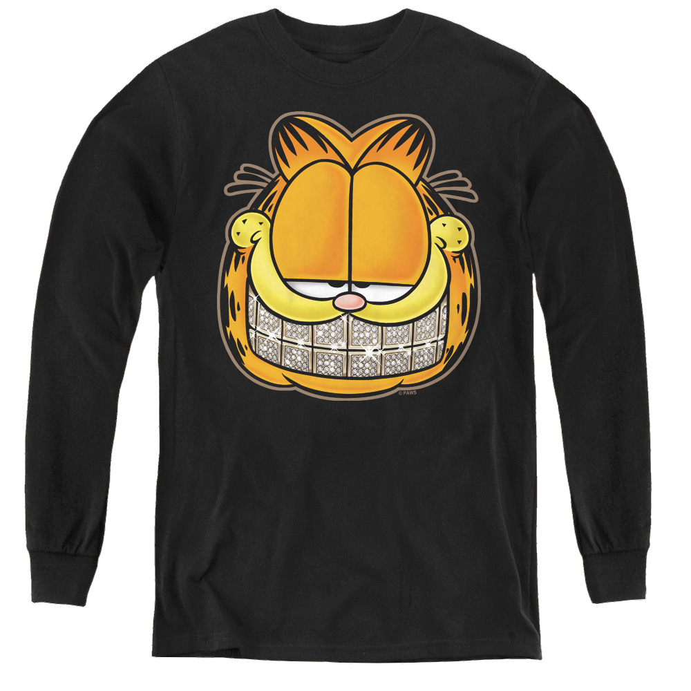 Garfield Nice Grill - Youth Long Sleeve T-Shirt Youth Long Sleeve T-Shirt Garfield   