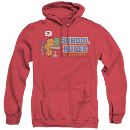 Garfield School Rules - Heather Pullover Hoodie Heather Pullover Hoodie Garfield   