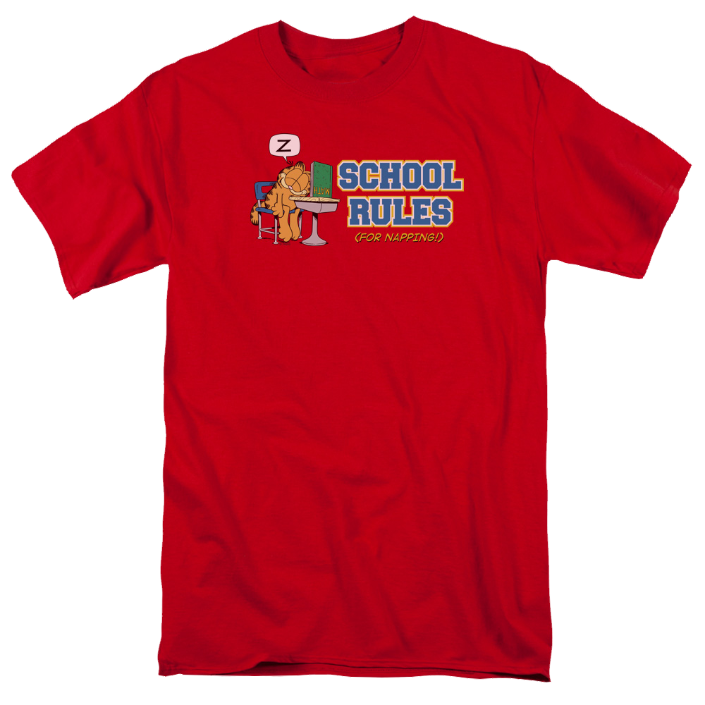 Garfield School Rules - Men's Regular Fit T-Shirt Men's Regular Fit T-Shirt Garfield   