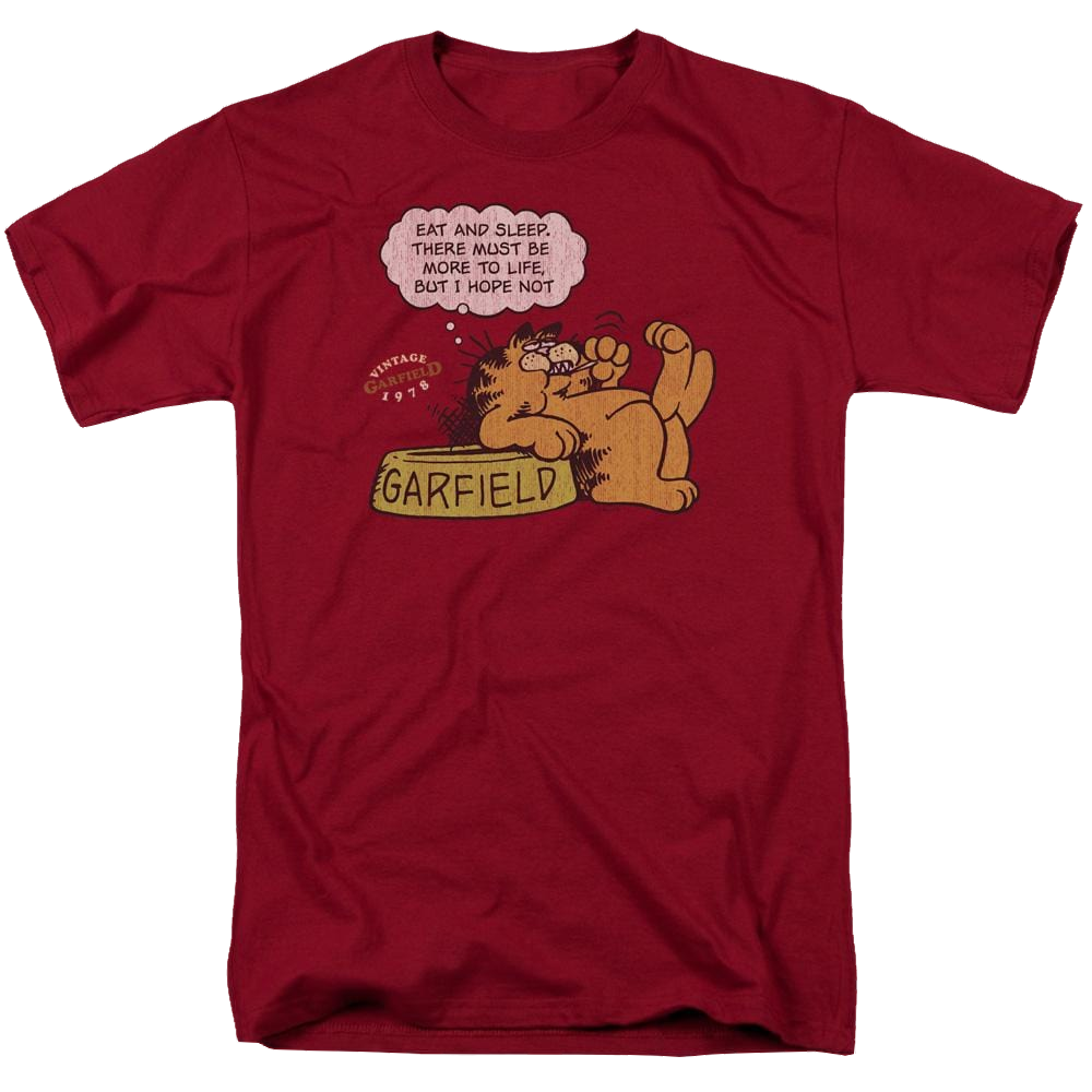 Garfield Eat And Sleep - Men's Regular Fit T-Shirt Men's Regular Fit T-Shirt Garfield   