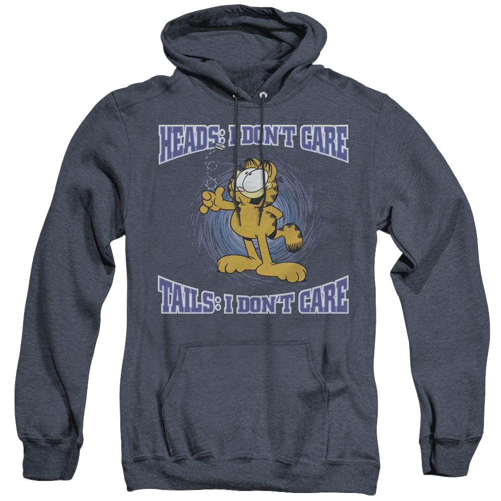 Garfield Heads Or Tails - Heather Pullover Hoodie Heather Pullover Hoodie Garfield   