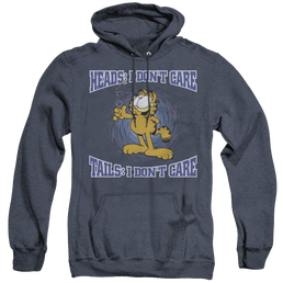 Garfield Heads Or Tails - Heather Pullover Hoodie Heather Pullover Hoodie Garfield   
