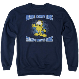 Garfield Heads Or Tails - Men's Crewneck Sweatshirt Men's Crewneck Sweatshirt Garfield   