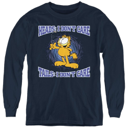 Garfield Heads Or Tails - Youth Long Sleeve T-Shirt Youth Long Sleeve T-Shirt Garfield   