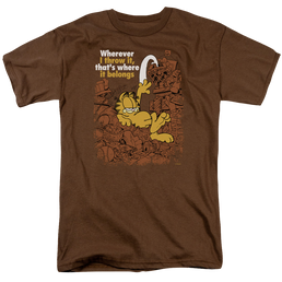 Garfield Where It Belongs - Men's Regular Fit T-Shirt Men's Regular Fit T-Shirt Garfield   