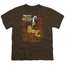 Garfield Where It Belongs - Youth T-Shirt (Ages 8-12) Youth T-Shirt (Ages 8-12) Garfield   