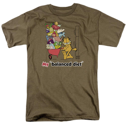 Garfield Balanced Diet - Men's Regular Fit T-Shirt Men's Regular Fit T-Shirt Garfield   
