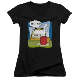 Garfield Bean Me - Juniors V-Neck T-Shirt Juniors V-Neck T-Shirt Garfield   