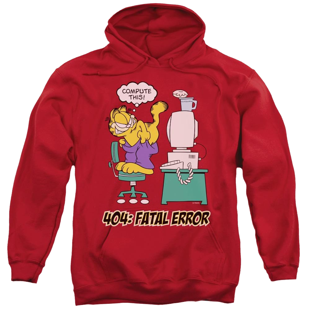 Garfield Compute This - Pullover Hoodie Pullover Hoodie Garfield   