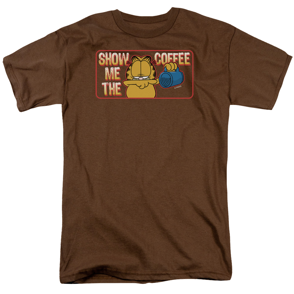Garfield Show Me The Coffee - Men's Regular Fit T-Shirt Men's Regular Fit T-Shirt Garfield   