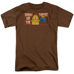 Garfield Show Me The Coffee - Men's Regular Fit T-Shirt Men's Regular Fit T-Shirt Garfield   